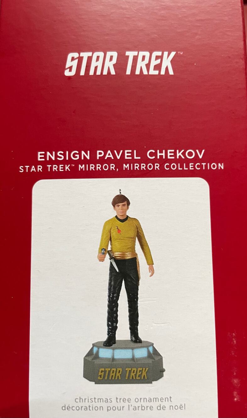 Hallmark Ornament 2021 Star Trek Mirror Mirror Ensign Pavel Chekov Storytellers